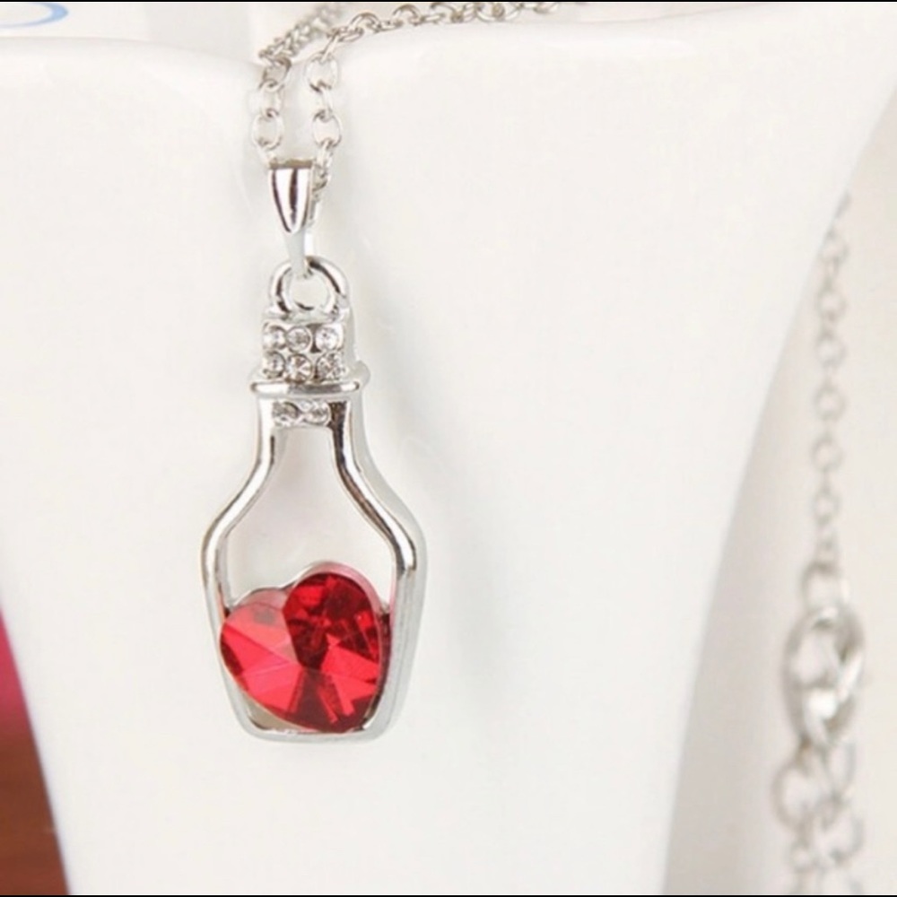 Host pick Necklace silver tone